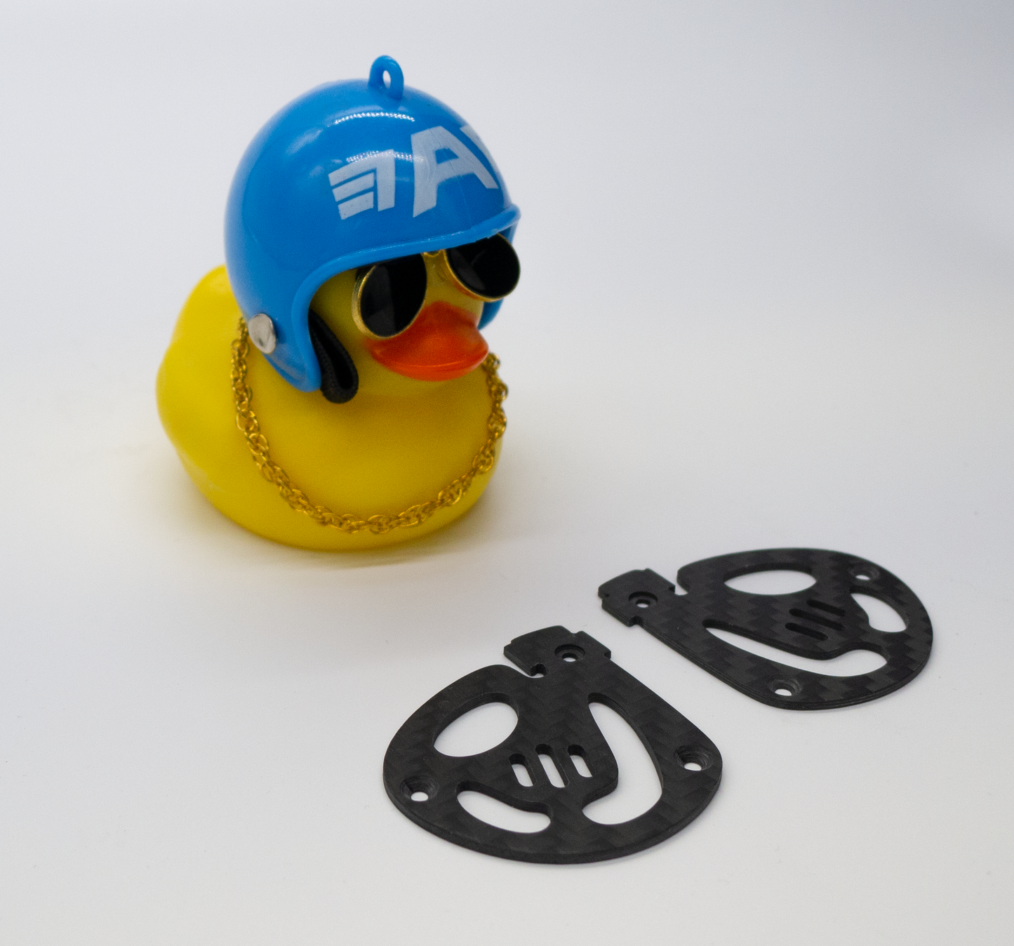 set of carbon camera plates inspected my the RaceQuack